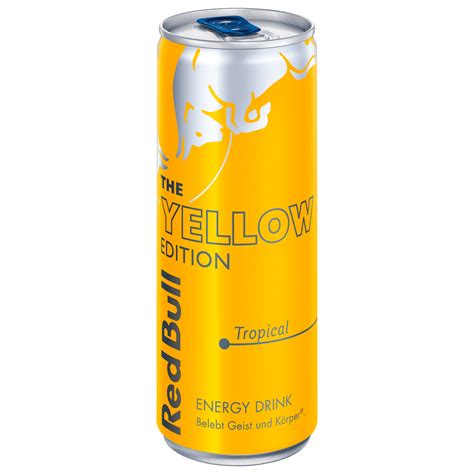 Red Bull Yellow Edition Tropical Energy Drink 025l Bei Rewe Online Bestellen