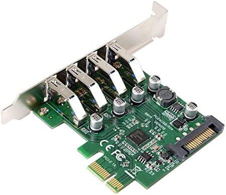 Amazon Binardat PCIE To 4 Ports USB 3 0 Expansion Card Self