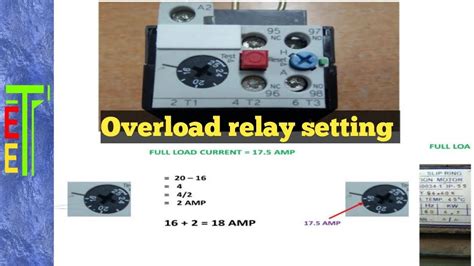 Siemens Overload Relay Range Selection Chart