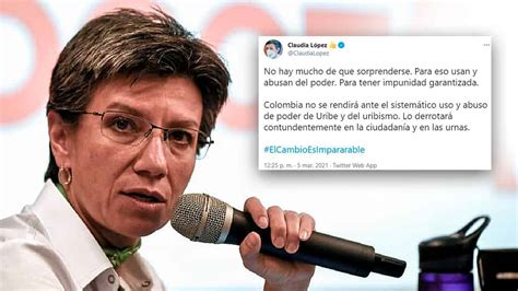 ¿participó En Política El Trino Por El Que Investigarán A Claudia López Noticias Rcn