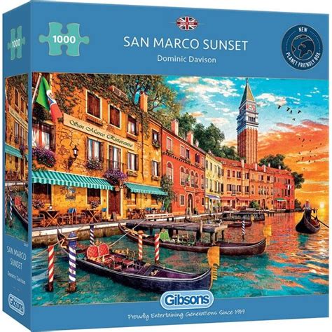 Gibsons San Marco Sunset 1000 Piece Puzzle Jigsaw Puzzles From Crafty