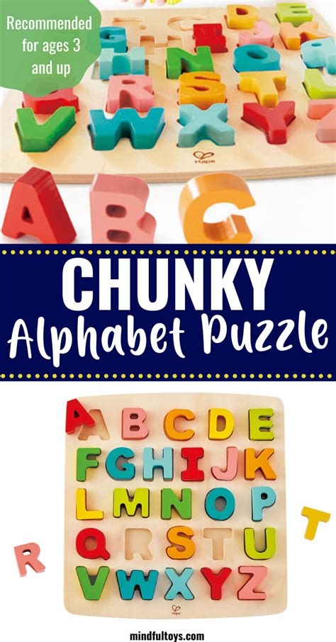 Chunky Alphabet Puzzle Alphabet For Toddlers Wooden Toys For