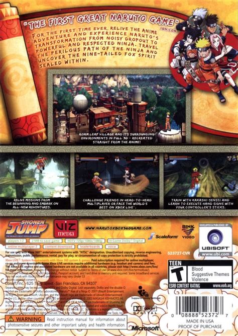 Naruto Rise Of A Ninja Cover Or Packaging Material MobyGames