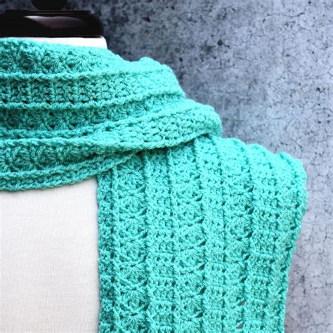 Crochet Shell Scarf Pattern Free - Make It Crochet