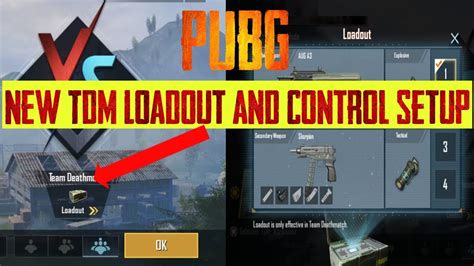 PUBG Mobile New TDM Loadout And Control Setup In Very Easy Steps YouTube