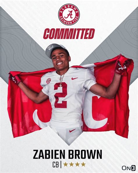 On3 Recruits On Twitter 🚨breaking🚨 4 Star Cb Zabien Brown Has