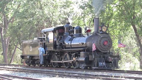 Gold Country Sierra Railway Steam Locomotive No3 Backing Out