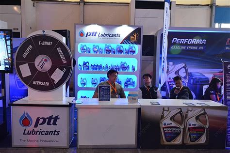 Booth Of Ptt Lubricants At The Manila International Auto Show In Pasay