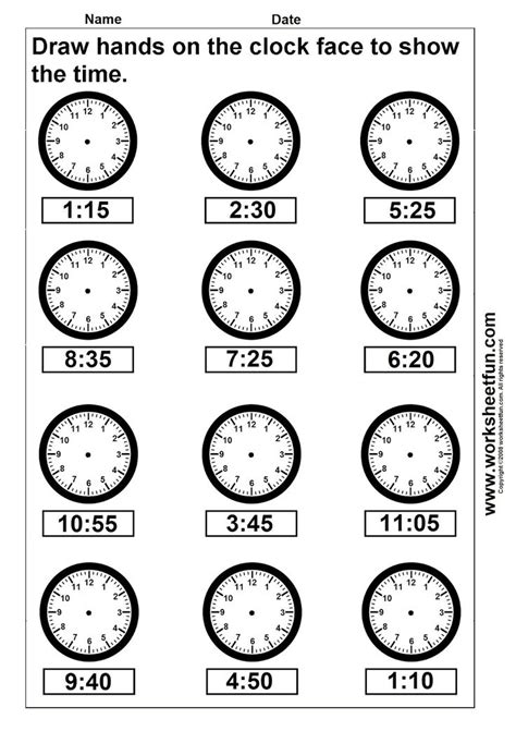 √ Time Worksheets 4th Grade Theodore Bailey