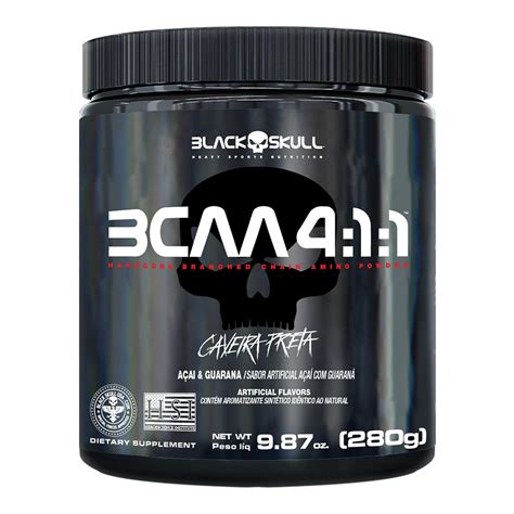 BCAA Black Skull 4 1 1 em pó Supleforte