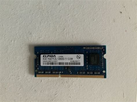 Elpida 4gb DDR3 PC3 12800s 1600mhz Laptop SODIMM RAM High Performance