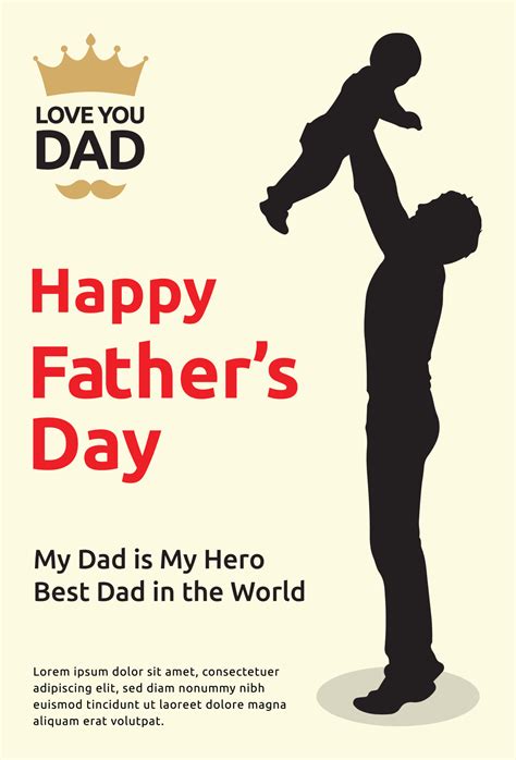 Happy Father Day Love Yor Dad My Dad Is My Hero Best Dad In The World