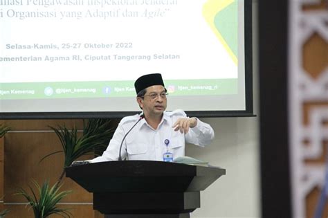 Hadapi Era Digitalisasi Pesan Irjen ASN Kemenag Harus Adaptif Dan Agile