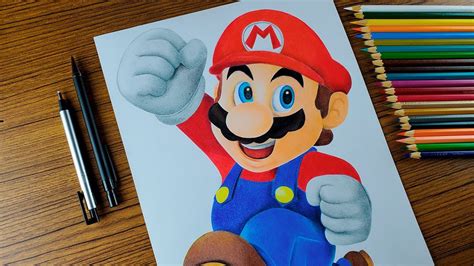 Dibujo Realista Super Mario Bros YouTube