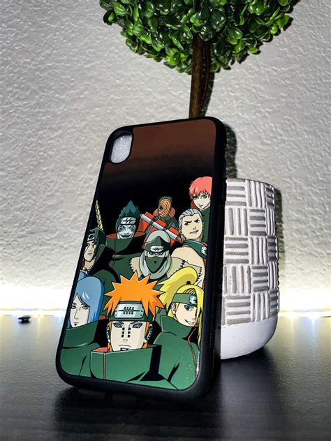 Funda De Tel Fono De Anime Personalizada Akatsuki Naruto Etsy