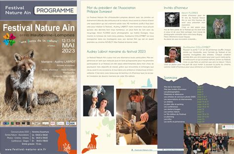 Programme Du Festival Nature Ain