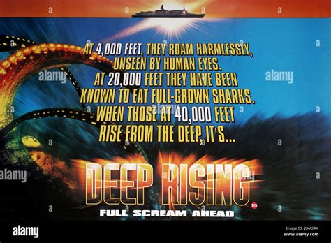 Film Poster Film Deep Rising 1995 Director Stephen Sommers 30