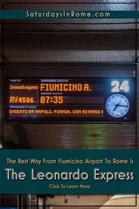 The Leonardo Express Tickets And Times To The Rome Airport Artofit