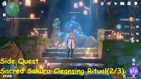 Sacred Sakura Cleansing Ritual At Chinju Forest Barrier Puzzle Part