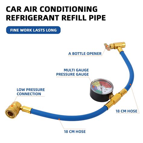 1pc Refrigerant Recharge Pipe Air Conditioning Refrigerant Charging