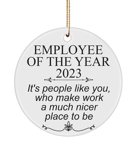 Employee of the Year 2023 Ornament, Employee of the Year Gift Ideas ...