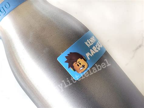 Personalised Roblox Stickers Name Label Waterproof Name labels | Etsy