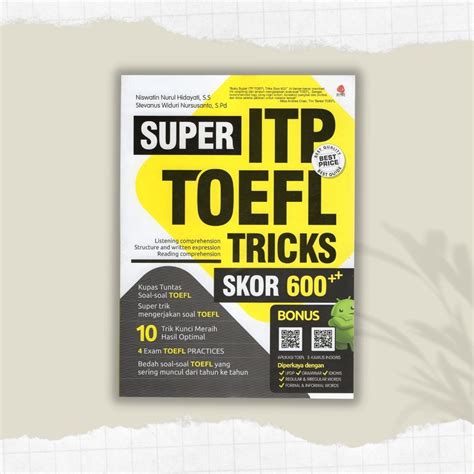 Jual BUKU SUPER ITP TOEFL TRICKS SKOR 600 READY STOK Indonesia