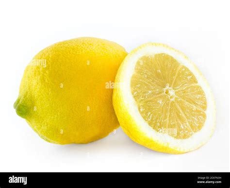 sliced lemon fruit  res stock photography  images alamy