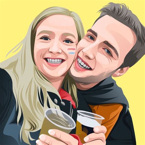 Find The Best Global Talent Portrait Illustration Couple Portraits Vector Portrait