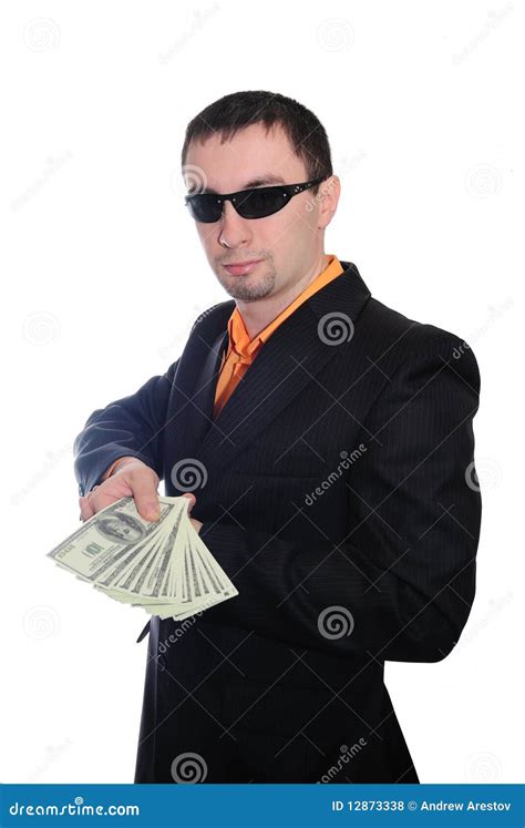 The Guy with Dollars in a Suit Stock Photo - Image of money, riches ...