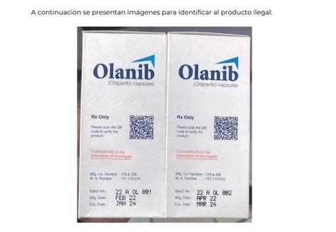 Alerta Cofepris Por La Comercializaci N Ilegal Del Producto Olanib