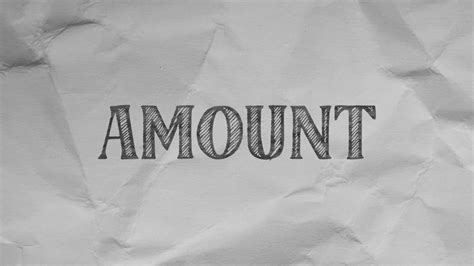 amount animation   white paper background  stock video