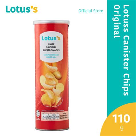 Lotuss Canister Chips 110G Original Lazada