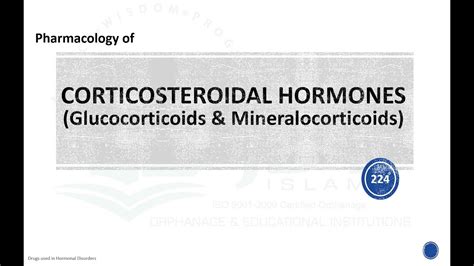 Corticosteroids Glucocorticoids Mineralocorticoids Hormones Drugs