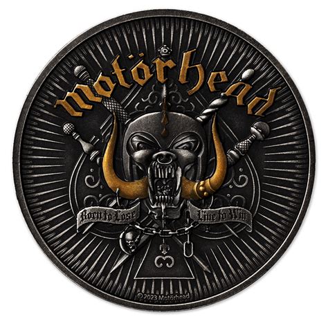 Motorhead 1 Oz Silver Coin 5 Barbados 2024 Coins And More