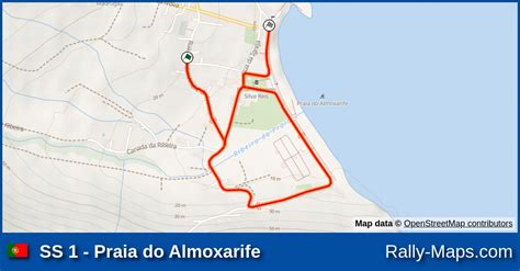 Ss Praia Do Almoxarife Stage Map Rali Ilha Azul Al M Mar