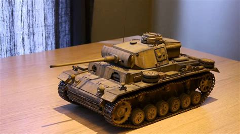 All Metal German Panzer Pzkpfw Iii Ausf L Rc Tank Matotoys Youtube