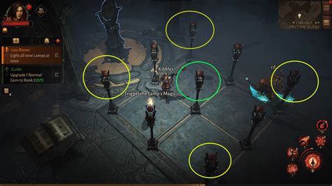 Diablo Immortal Lamps Puzzle How To Solve Lost Runes Questline