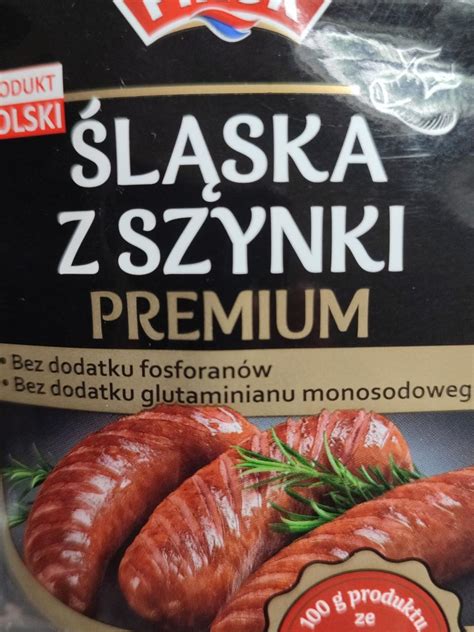 Kiełbasa śląska z szynki Premium Pikok kalorie kJ i wartości