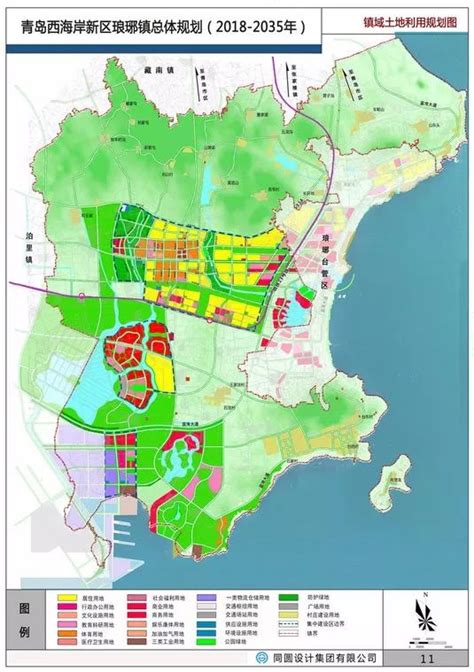 青岛西海岸地图 西海岸新区详细规划图 青岛西海岸规划图 第12页 大山谷图库