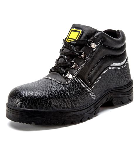 Mksafety® Mk0328 Black Oil Acid Resistant Sole Safety Boots