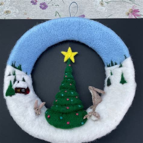 Needle Felted Christmas Etsy Uk