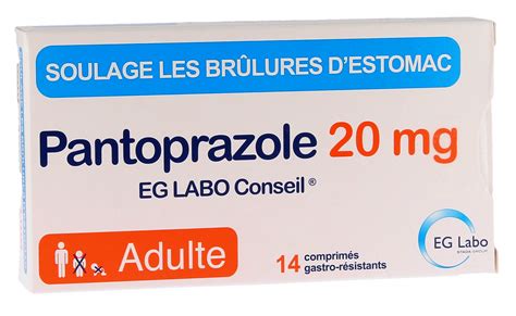 Pantoprazole 20mg Eg Labo Soulage Les Brûlures D Estomac