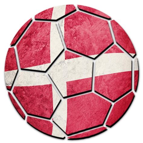 Premium Photo Soccer Ball National Denmark Flag Denmark Football Ball