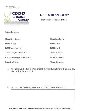 Fillable Online Dear Parents And Guardians Cddo Of Butler County Fax