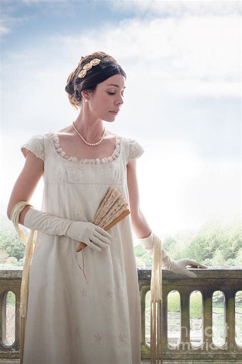 Beautiful Regency Woman In The Garden Photograph By Lee Avison Pixels