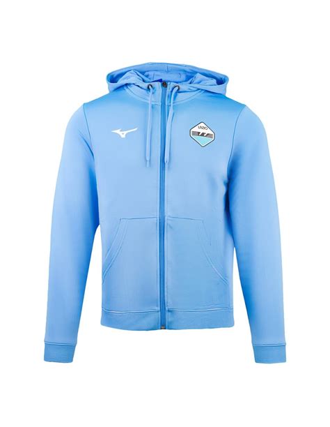 Tuta Fanwear Con Cappuccio Lazio Mizuno Celeste