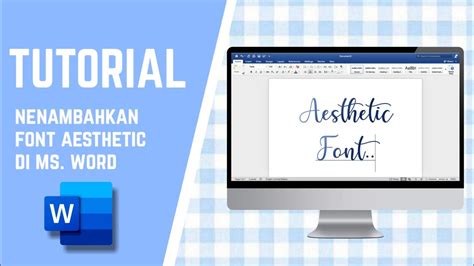 CARA MENAMBAHKAN FONT AESTHETIC DI MICROSOFT WORD YouTube