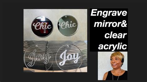 How To Engrave Mirror Clear Acrylic Youtube