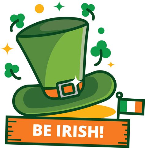 St Patricks Day Green Hat Sticker Vector St Patricks Day Stickers